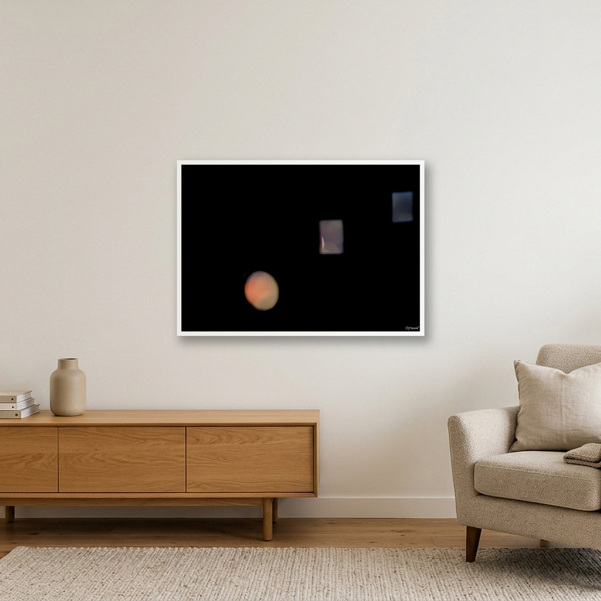 Thr3shold IV - Open Edition - 07:05:02 — 100×70cm, 39×28" White Frame