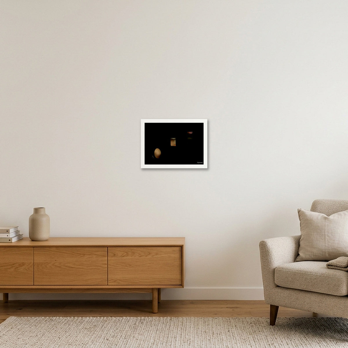 Thr3shold V - Open Edition - 00:56:54 — A4 (30×21cm, 12×8") White Frame
