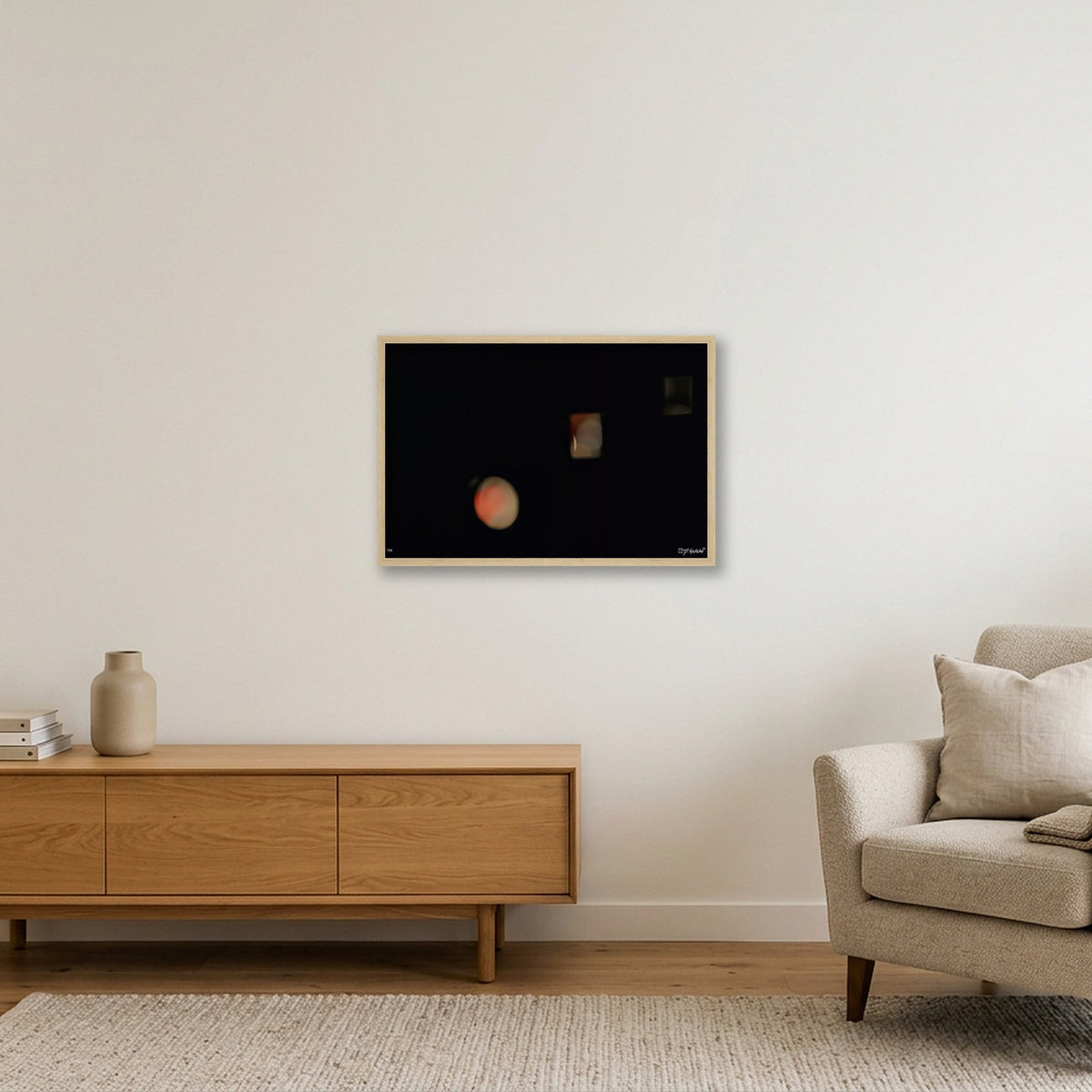 Thr3shold IV - First Witness - 00:00:33 — 60×40cm, 24×16" Oak Frame