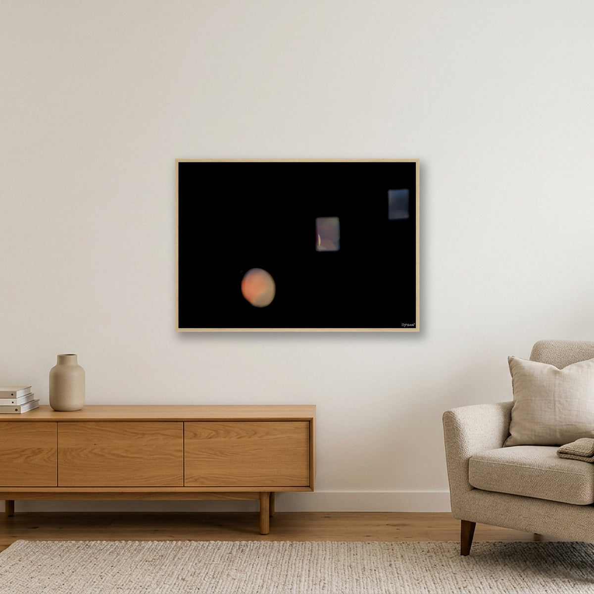 Thr3shold IV - Open Edition - 07:05:02 — 100×70cm, 39×28" Oak Frame