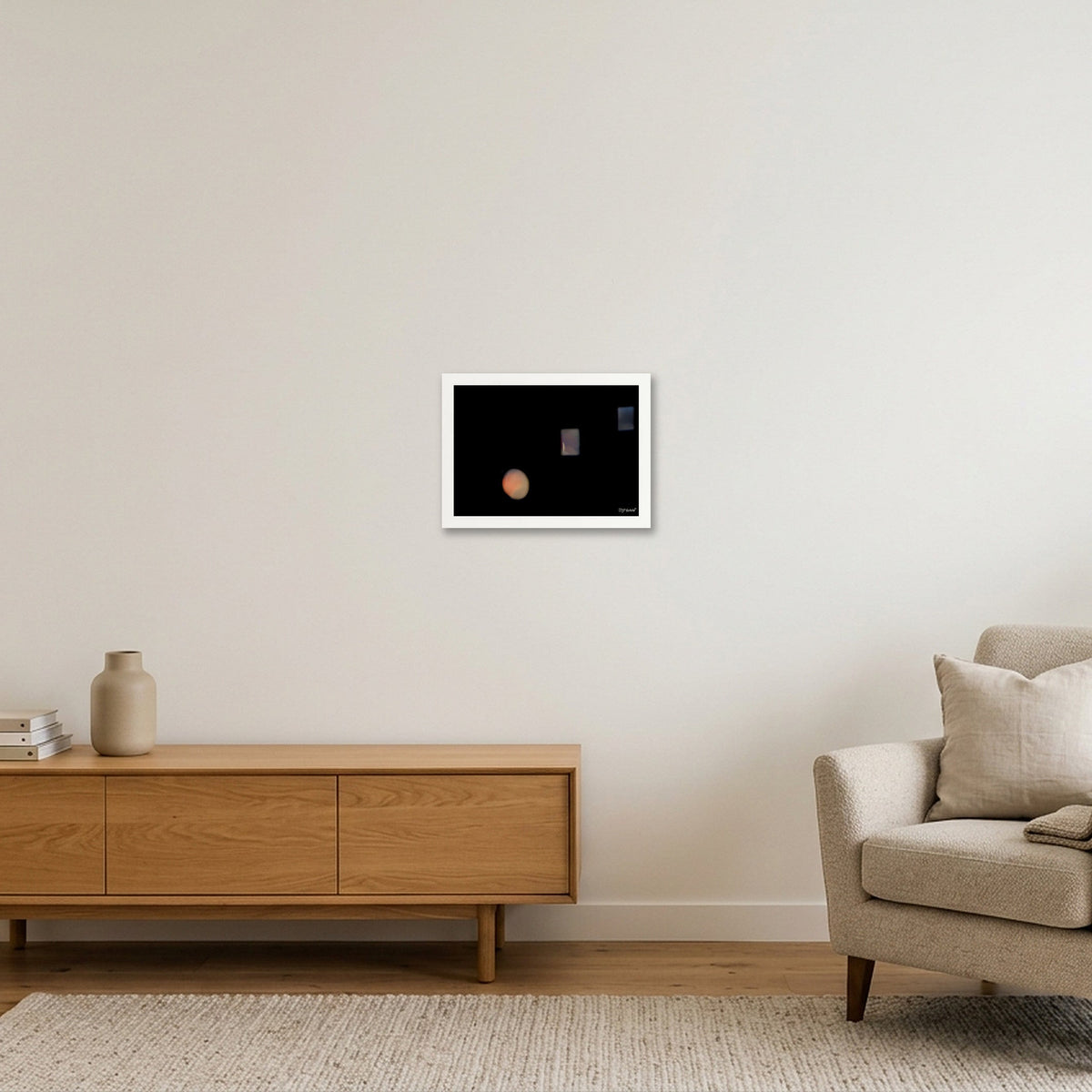 Thr3shold IV - Open Edition - 07:05:02 — A4 (30×21cm, 12×8") White Frame