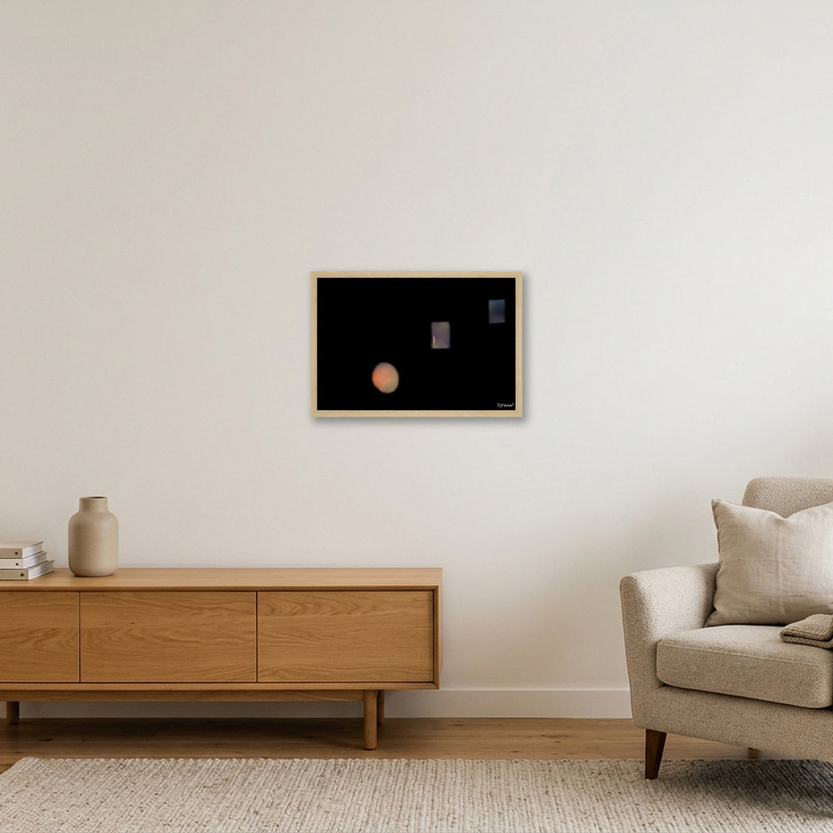 Thr3shold IV - Open Edition - 07:05:02 — 45×30cm, 18×12" Oak Frame