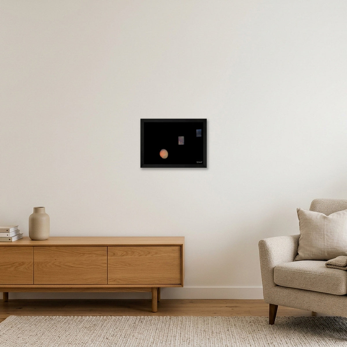 Thr3shold IV - Open Edition - 07:05:02 — A4 (30×21cm, 12×8") Black Frame